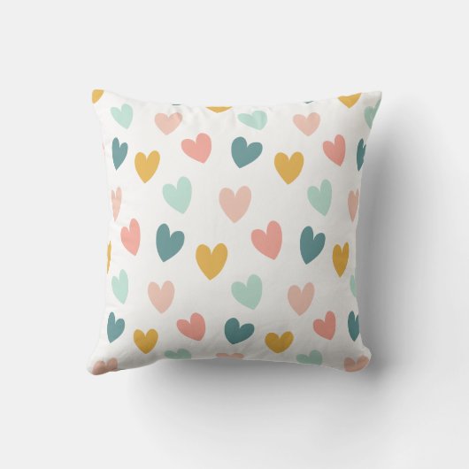 ボホレインボーベビーパーソナライズされた誕生統計 クッション (裏面)