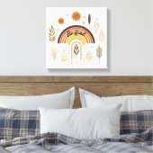 ボホレインボーボタニカルズ親切 キャンバスプリント (インサイチュ (寝室))