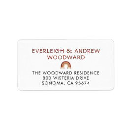 ボホレインボーボーイベビーシャワー ラベル