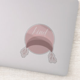 ボホレインボーマクラメピンク シール