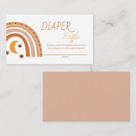 ボホレインボーモダンおむつラッフル エンクロージャーカード