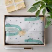 ボホレインボーモダンティール(緑がかった色)ブルーサンムーンスターズベビー 薄葉紙 (ギフト)