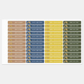 ボホレインボーモダンニュートラル名前をカスタムするラベル ラベル (シート)