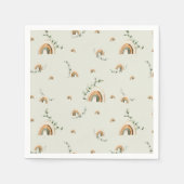 ボホレインボーユーカリプタス子供部屋ベビーシャワー スタンダードカクテルナプキン (正面)