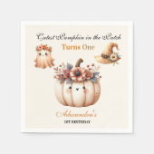 ボホレインボー不気味ファースト誕生日 スタンダードカクテルナプキン (正面)