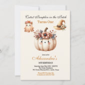 ボホレインボー不気味ファースト誕生日 招待状 (正面)