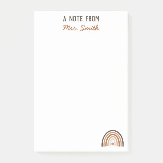 ボホレインボー先生ポストイットノート ポストイット (正面)