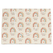 ボホレインボー女の子の抱き枕 – ラージウォータコール ラージペーパーバッグ (正面)