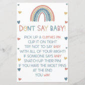 ボホレインボー言うなベビー!赤ちゃんシャワーゲーム (正面)