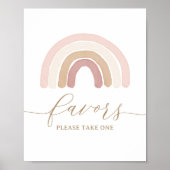 ボホレインボー誕生日ウィズサイン ポスター (正面)