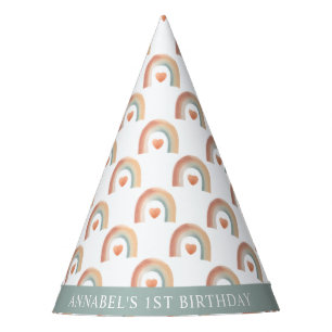 ボホレインボー誕生日 パーティーハット