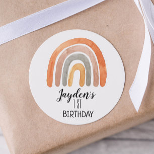 ボホレインボー誕生日 ラウンドシール