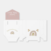 ボホレインボー金ゴールドグリッターハートベビーガールシャワーF フェイバーボックス (折り畳みなし)