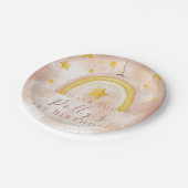 ボホレインボー金ゴールドスター魔法ダスト1st誕生日 ペーパープレート (アングル)