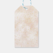 ボホレインボー金ゴールドスター魔法ピンキーダスト ギフトタグ (裏面)