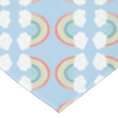 ボホレインボー1st誕生日パーティーブルーボーイキッズ テーブルクロス (アングル)