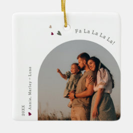 ボホレインボー&ハートアーチファララクリスマス セラミックオーナメント