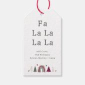 ボホレインボー&ハートファララファミリーギフトラベル ギフトタグ (正面)