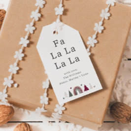 ボホレインボー&ハートファララファミリーギフトラベル ギフトタグ