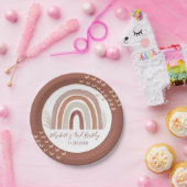 ボホレインボー |パンパスグラス |第3誕生日ページ ペーパープレート (パーティー)