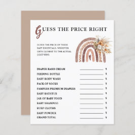 ボホレインボー |価格を推測する右ベビーシャワー