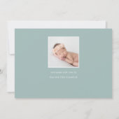 ボホレインボー |写真の誕生のお知らせ 案内状 (裏面)