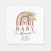 ボホレインボー |赤男女兼用ちゃんシャワーナプキン スタンダードカクテルナプキン (正面)