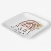 ボホレインボー |赤男女兼用ちゃんシャワー ペーパープレート (傾斜あり)