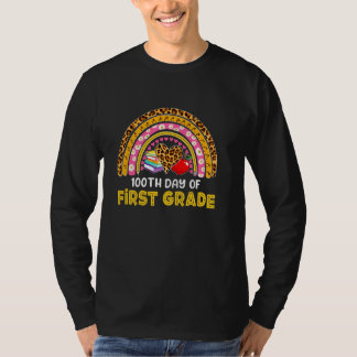 ボホレオパード虹100日1年生の学校 Tシャツ