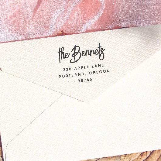 ボホレタリングファミリー名&差出人住所 セルフインキングスタンプ