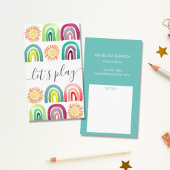 ボホレッツレ遊インボー&スンズプレイデートMommy コーリングカード