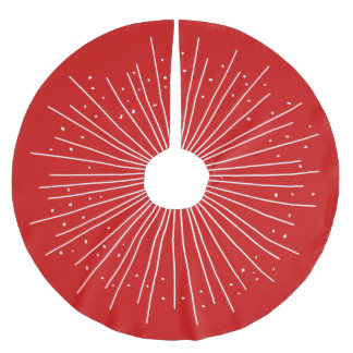 ボホレッドバースト ブラッシュドポリエステルツリースカート