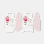 ボホレッドピンクローズフラワーズウォーター結婚カラー フェイバーボックス (折り畳みなし)