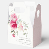 ボホレッドピンクローズフラワーズウォーター結婚カラー フェイバーボックス (オープン)