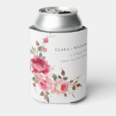 ボホレッドピンクローズフラワーズウォーター結婚カラー 缶クーラー (缶裏面)
