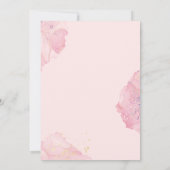 ボホレッドベリー&グリーンリーピンクブライダルシャワー 招待状 (裏面)