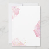 ボホレッドベリー&グリーンリーホワイトブライダルシャワー 招待状 (裏面)