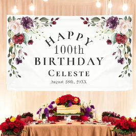 ボホレッド赤面とパープル100th誕生日パーティー 横断幕