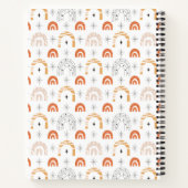 ボホレトロなレインボーラインアートムーンスター ノートブック (裏面)