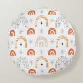 ボホレトロなレインボーラインアートムーンスター ラウンドクッション (裏面)
