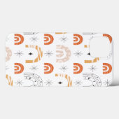 ボホレトロなレインボーラインアートムーンスター Case-Mate iPhoneケース (裏面 (横))