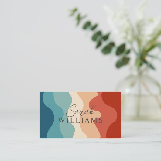 ボホレトロウェーストライプブミニマリスト 名刺 (スタンド正面)