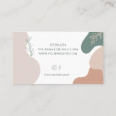 ボホレトロウェーブベージュグリーン 名刺 (裏面)