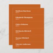 ボホレトロオ結婚レンジズ座席表DIY 招待状 (正面/裏面)