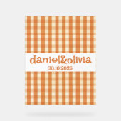 ボホレトロカラフルGroovy Wavy結婚's アクリルサイン (正面)