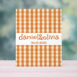 ボホレトロカラフルGroovy Wavy結婚's アクリルサイン