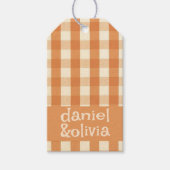 ボホレトロカラフルGroovy Wavy結婚's ギフトタグ (正面)