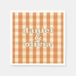 ボホレトロカラフルGroovy Wavy結婚's スタンダードカクテルナプキン