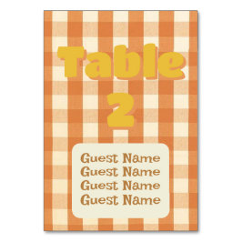 ボホレトロカラフルGroovy Wavy結婚's テーブルナンバー