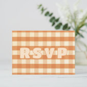 ボホレトロカラフルGroovy Wavy結婚's 出欠カード (スタンド正面)